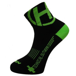 Ponožky HAVEN Lite NEO black/green - 2 páry