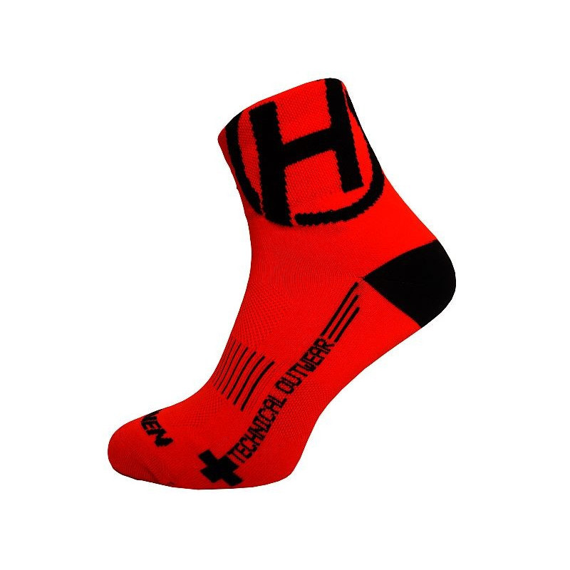Ponožky HAVEN Lite NEO red/black - 2 páry